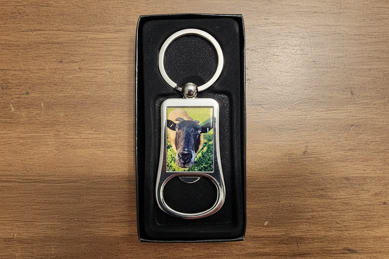 Bottle opener custom picure keyring, dads gift, christmas gift, keepsake.