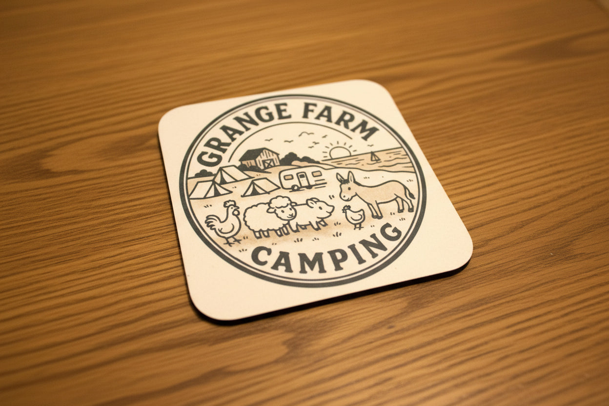 Custom Coaster Square – Personalised Keepsake for Home or Office