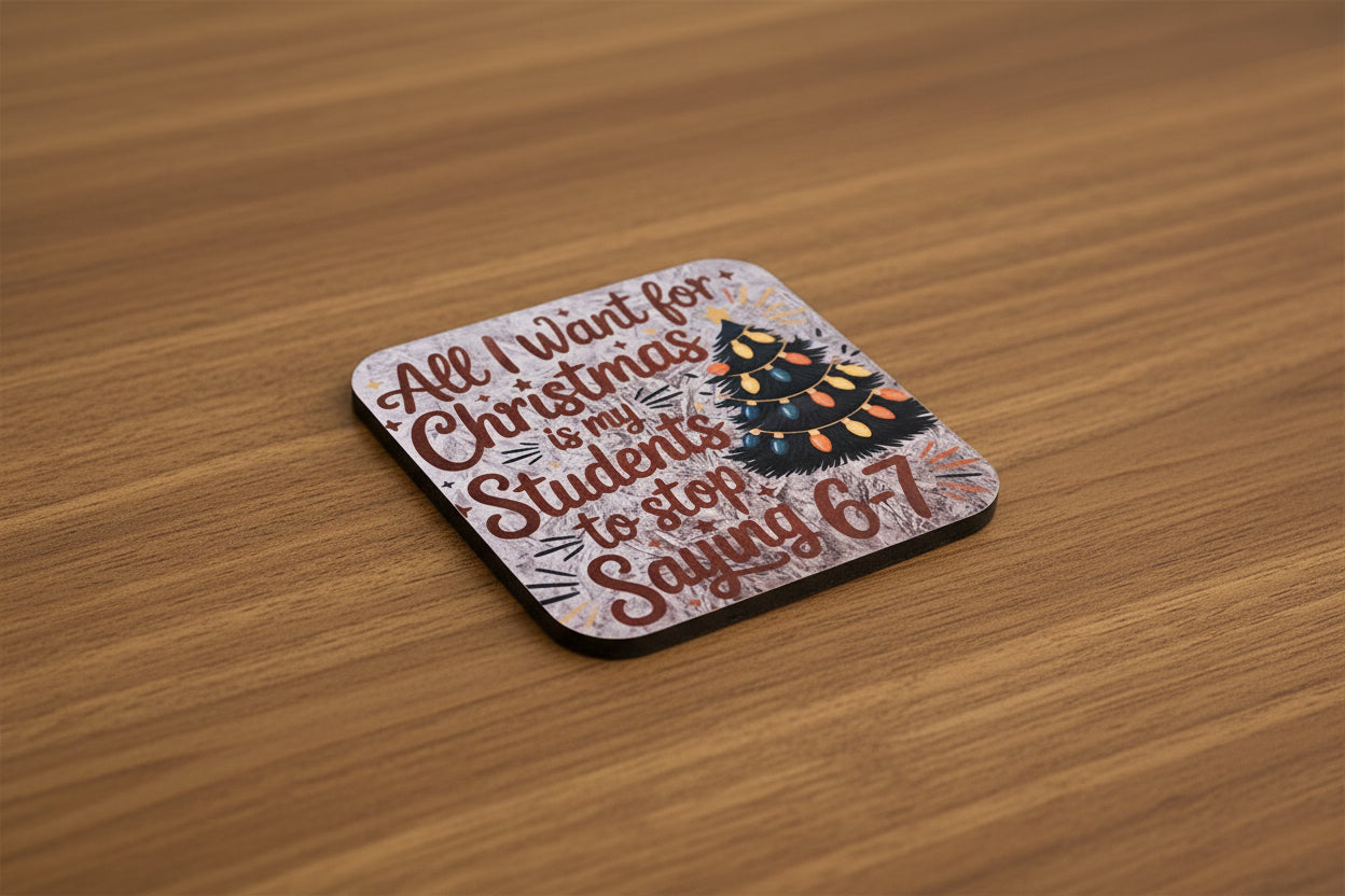 Custom Coaster Square – Personalised Keepsake for Home or Office