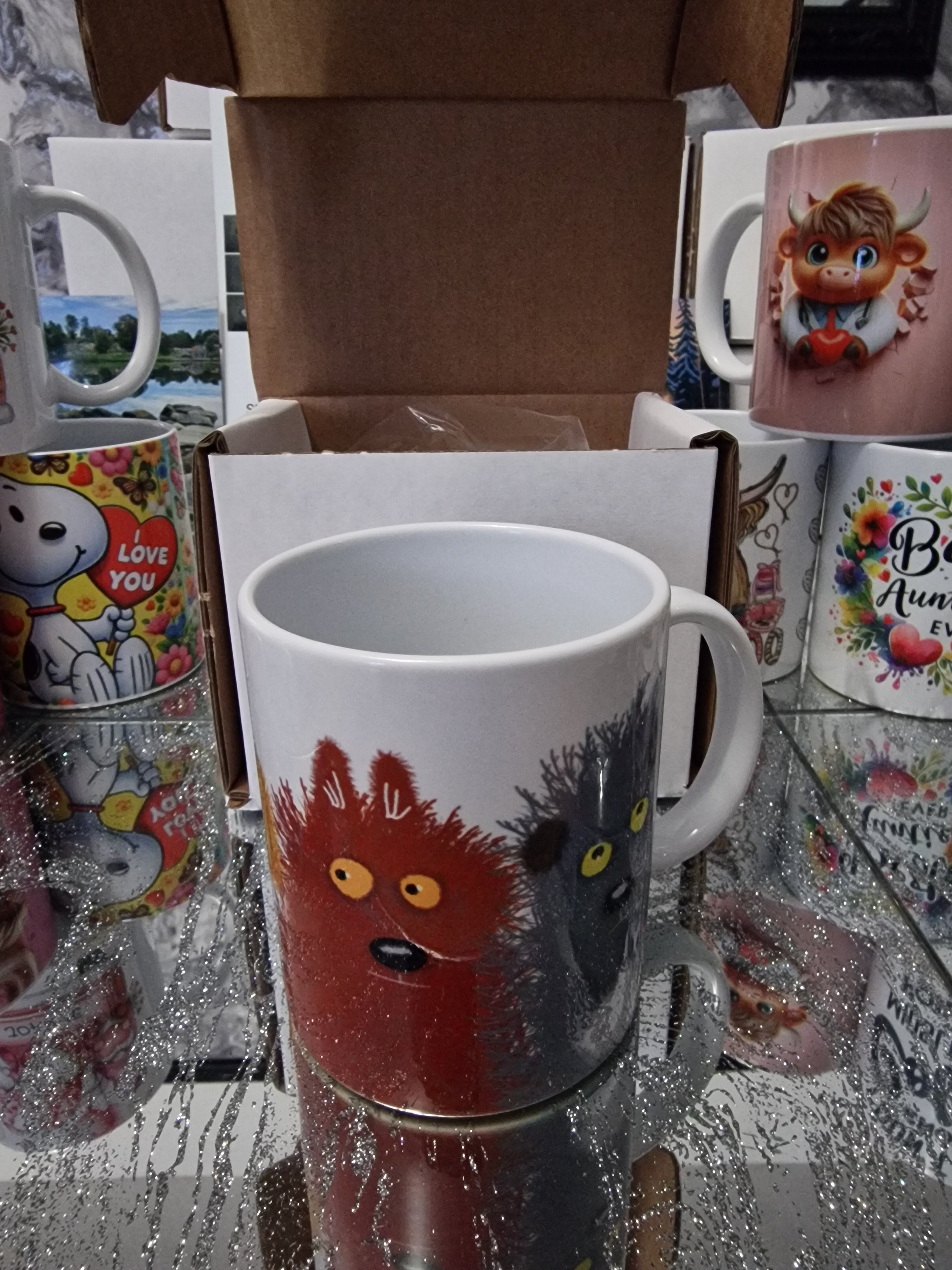 Funny dog mug | Cartoon dogs | Gift