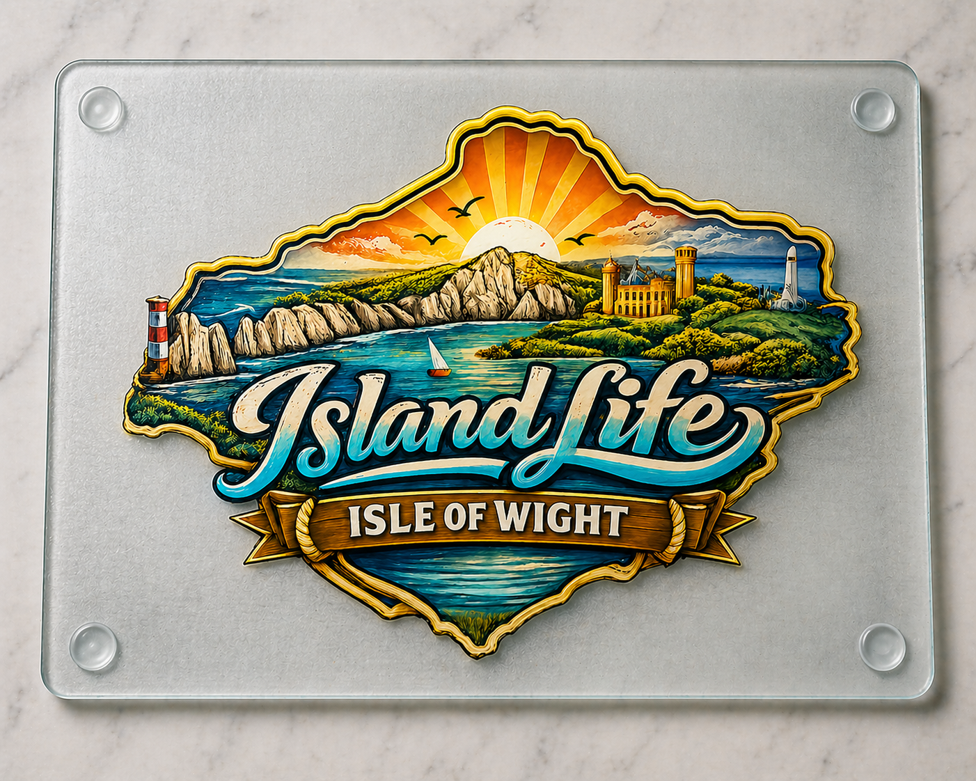Island life chopping board