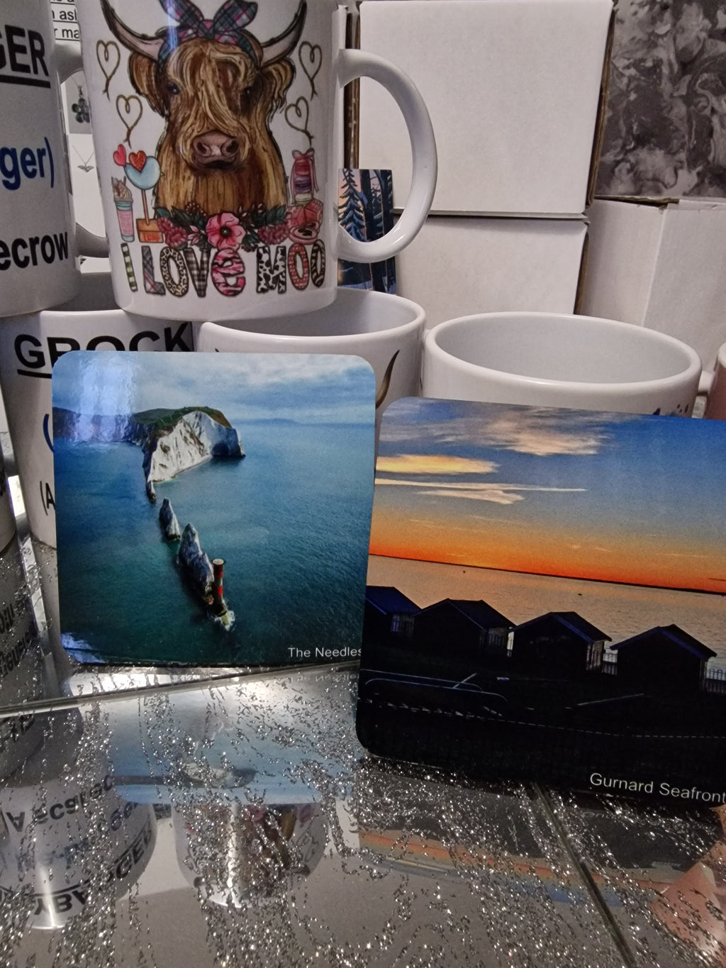 Isle of wight themed coaster | landmark photos | 4 coasters