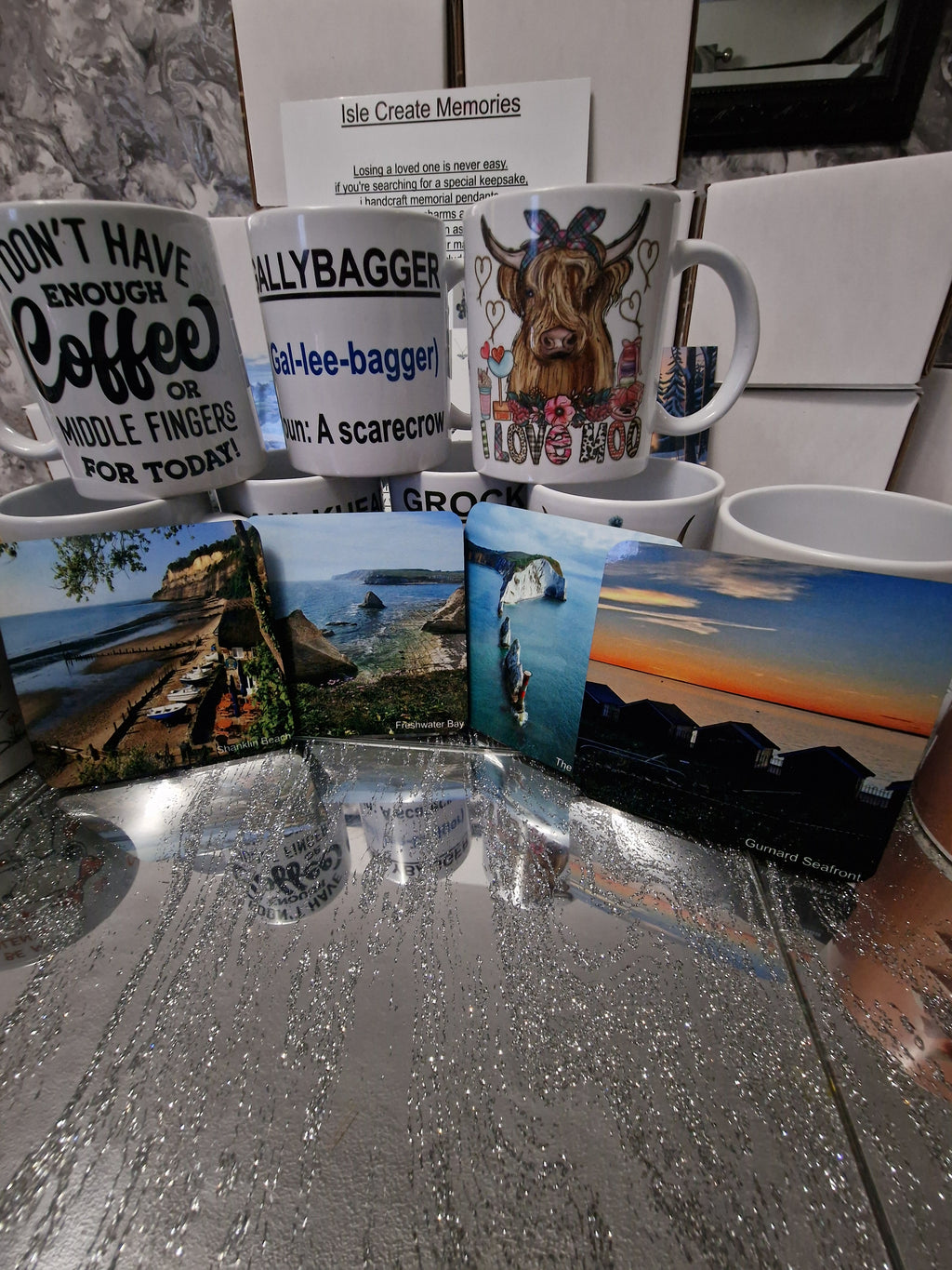 Isle of wight themed coaster | landmark photos | 4 coasters