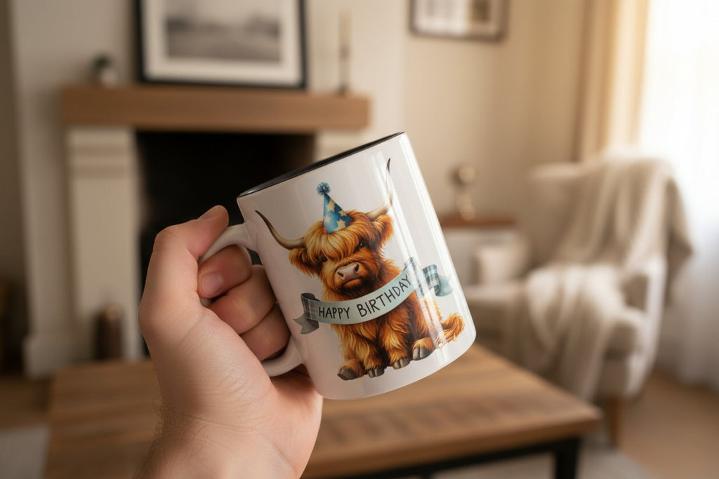 Highland Cow mug | Birthday | Personalised | Gift