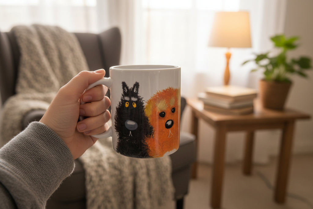 Funny dog mug | Cartoon dogs | Gift