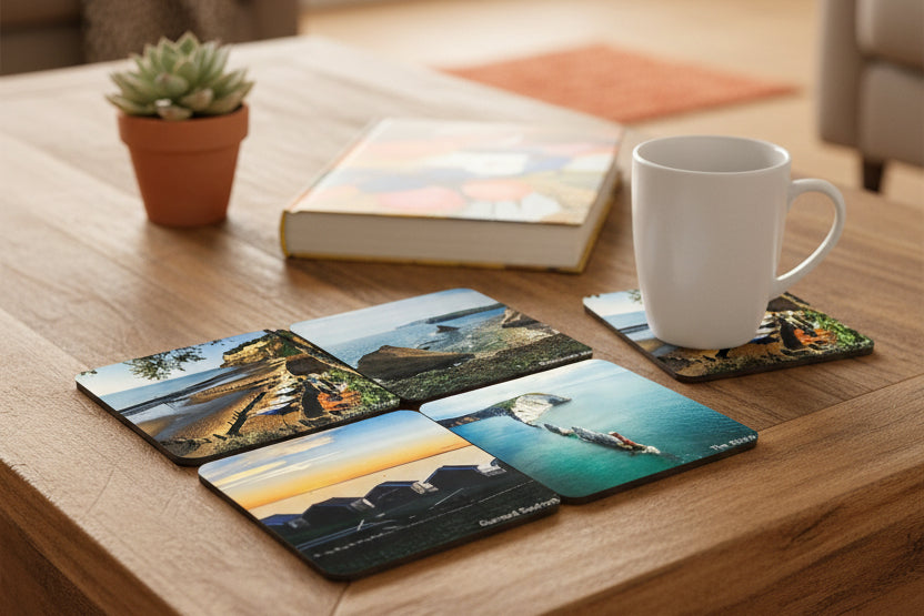 Isle of wight themed coaster | landmark photos | 4 coasters