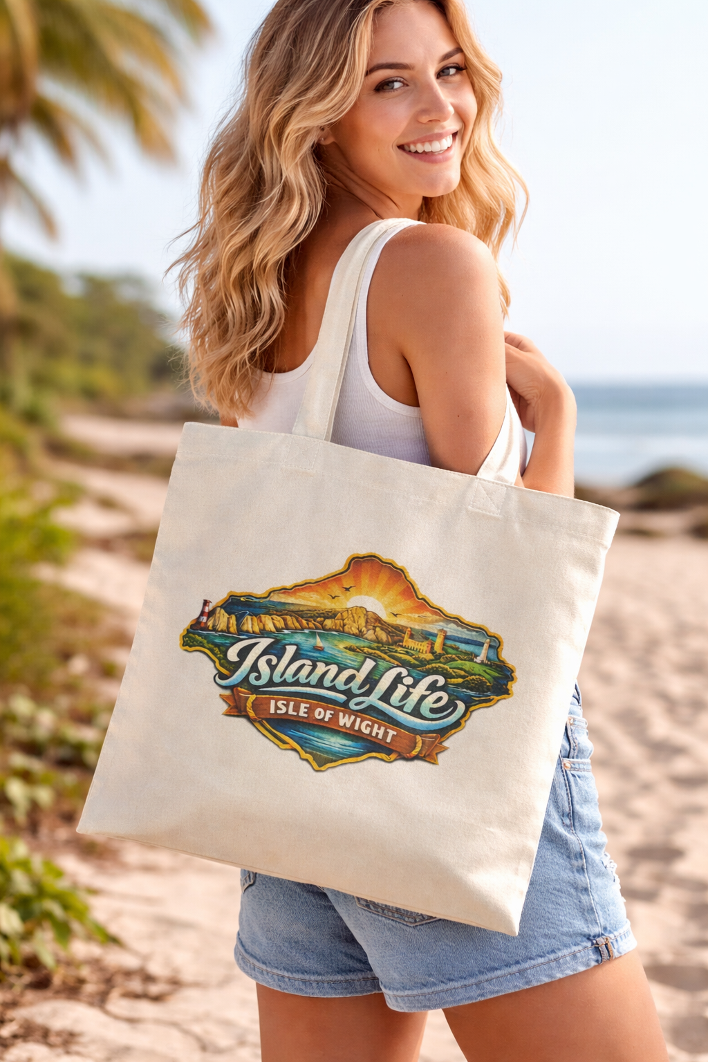 Island life tote bag!