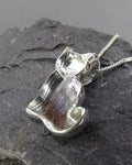 Beautiful cat pendant for cremation ashes or fur 🤍