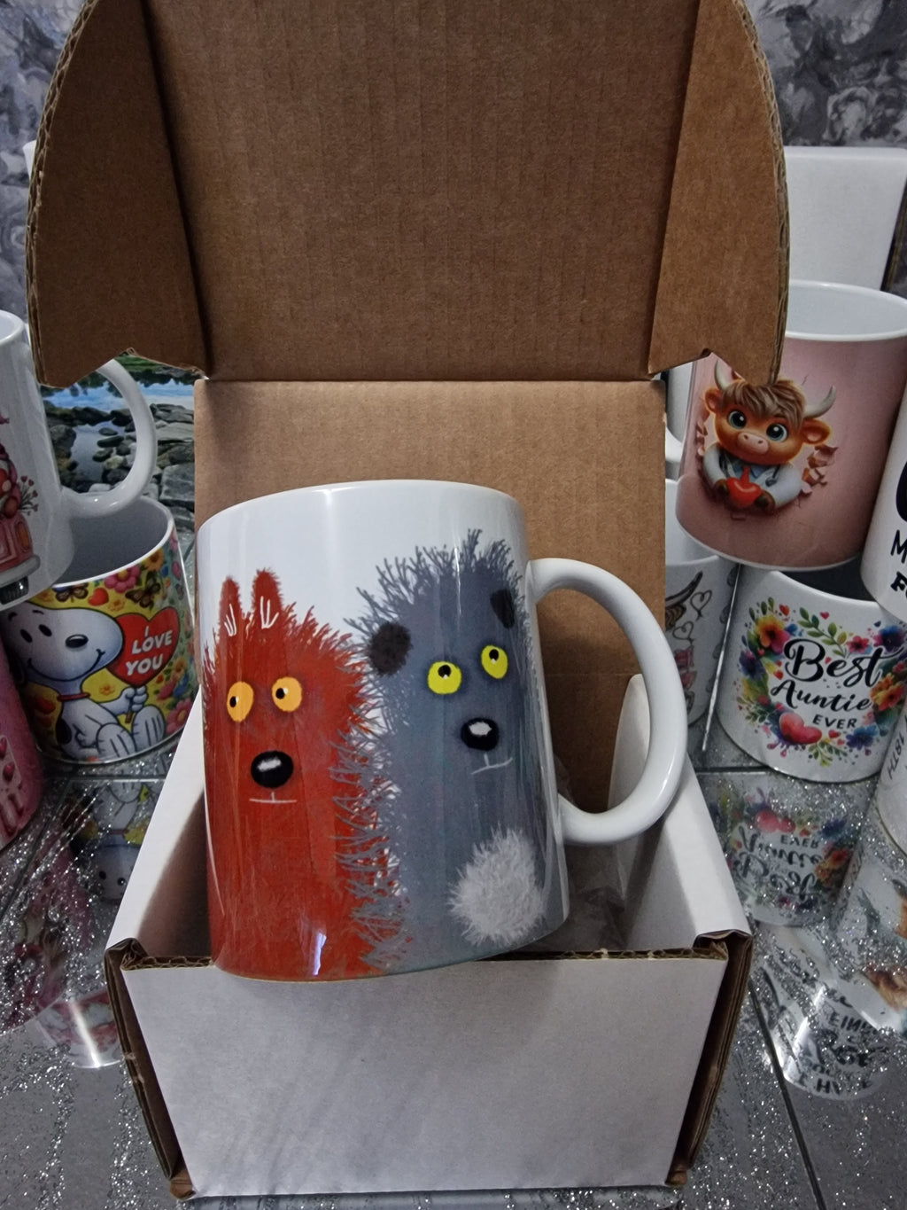 Funny dog mug | Cartoon dogs | Gift