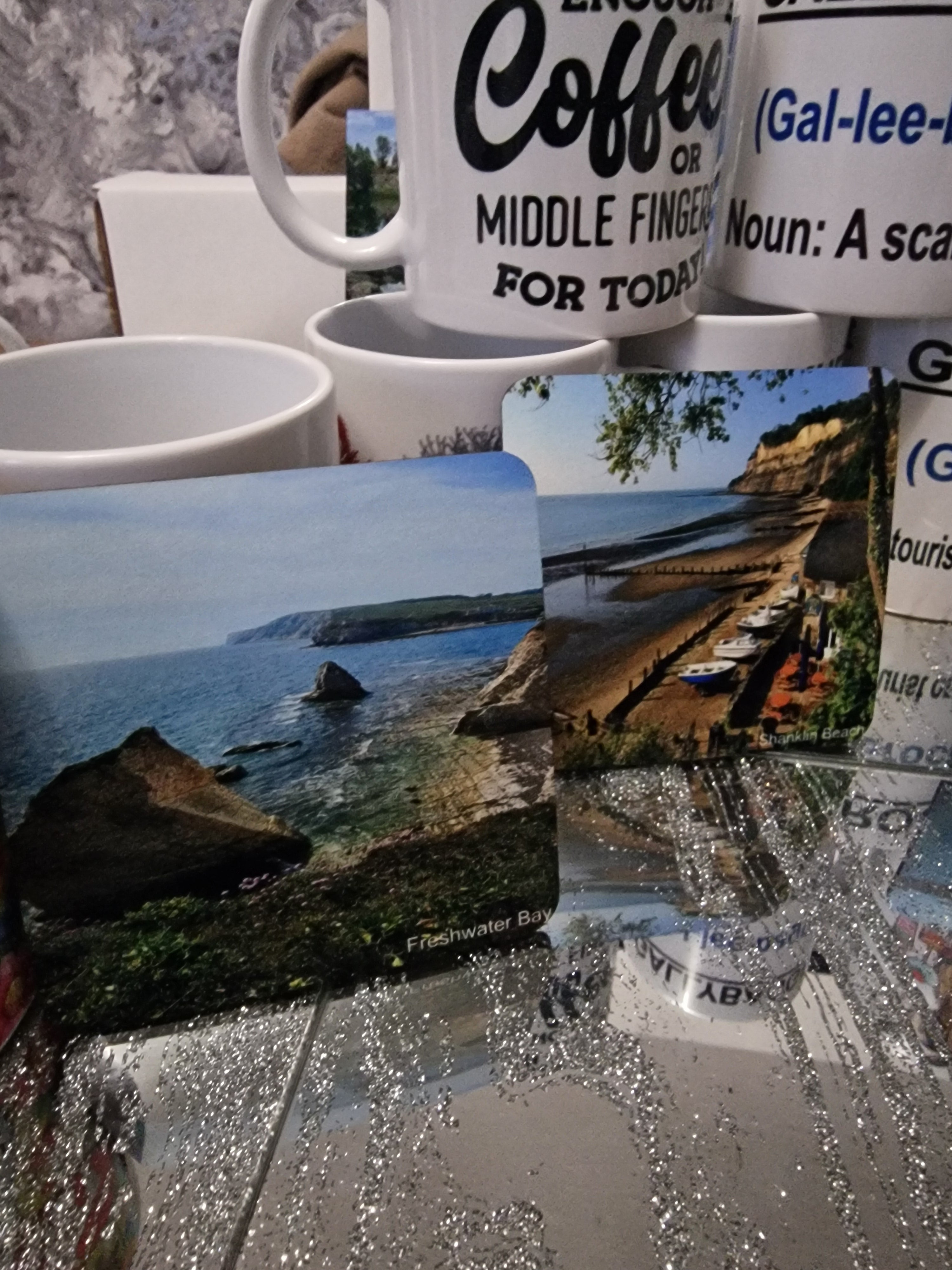 Isle of wight themed coaster | landmark photos | 4 coasters