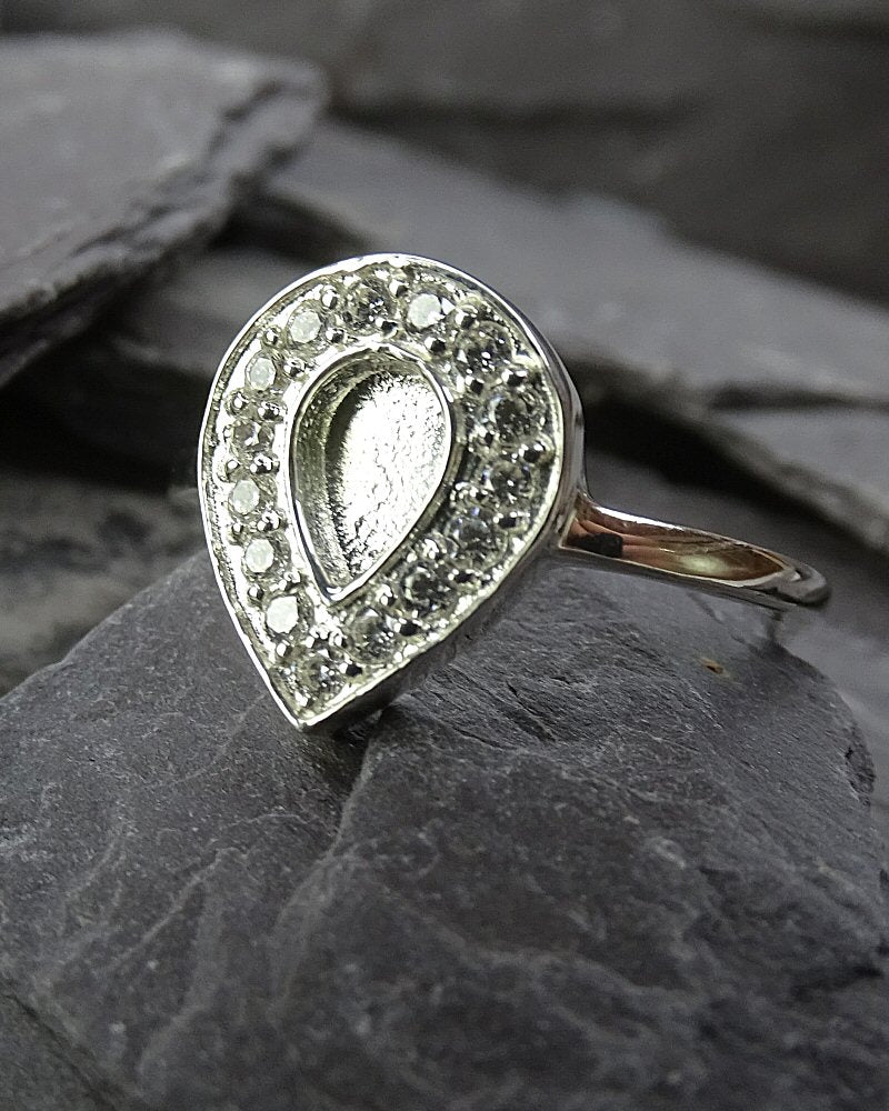 Tear drop ring