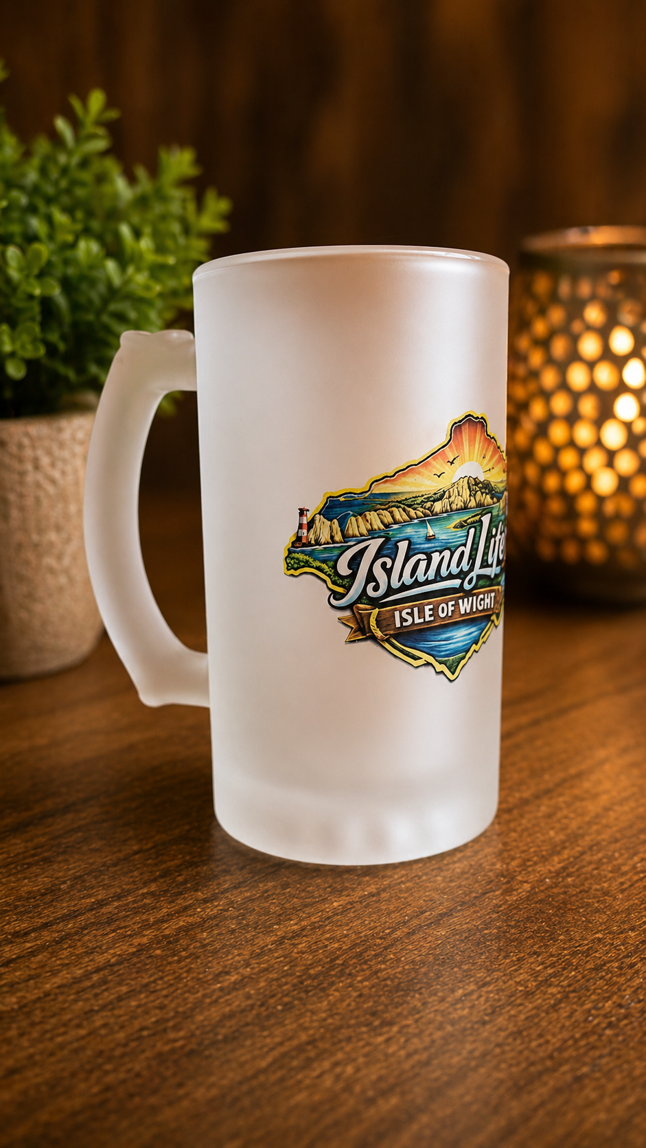 Island life beer mug