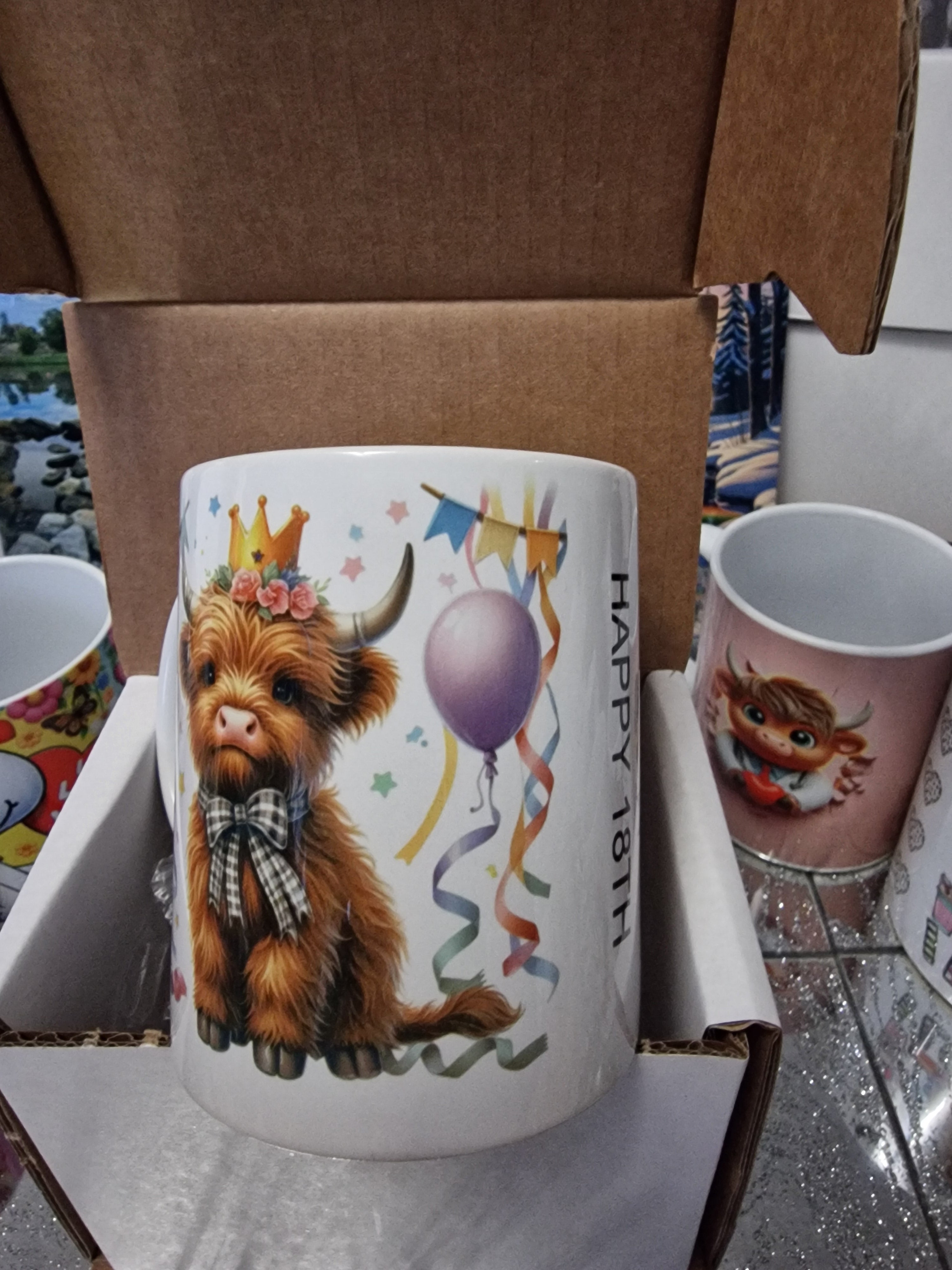 Highland Cow mug | Birthday | Personalised | Gift