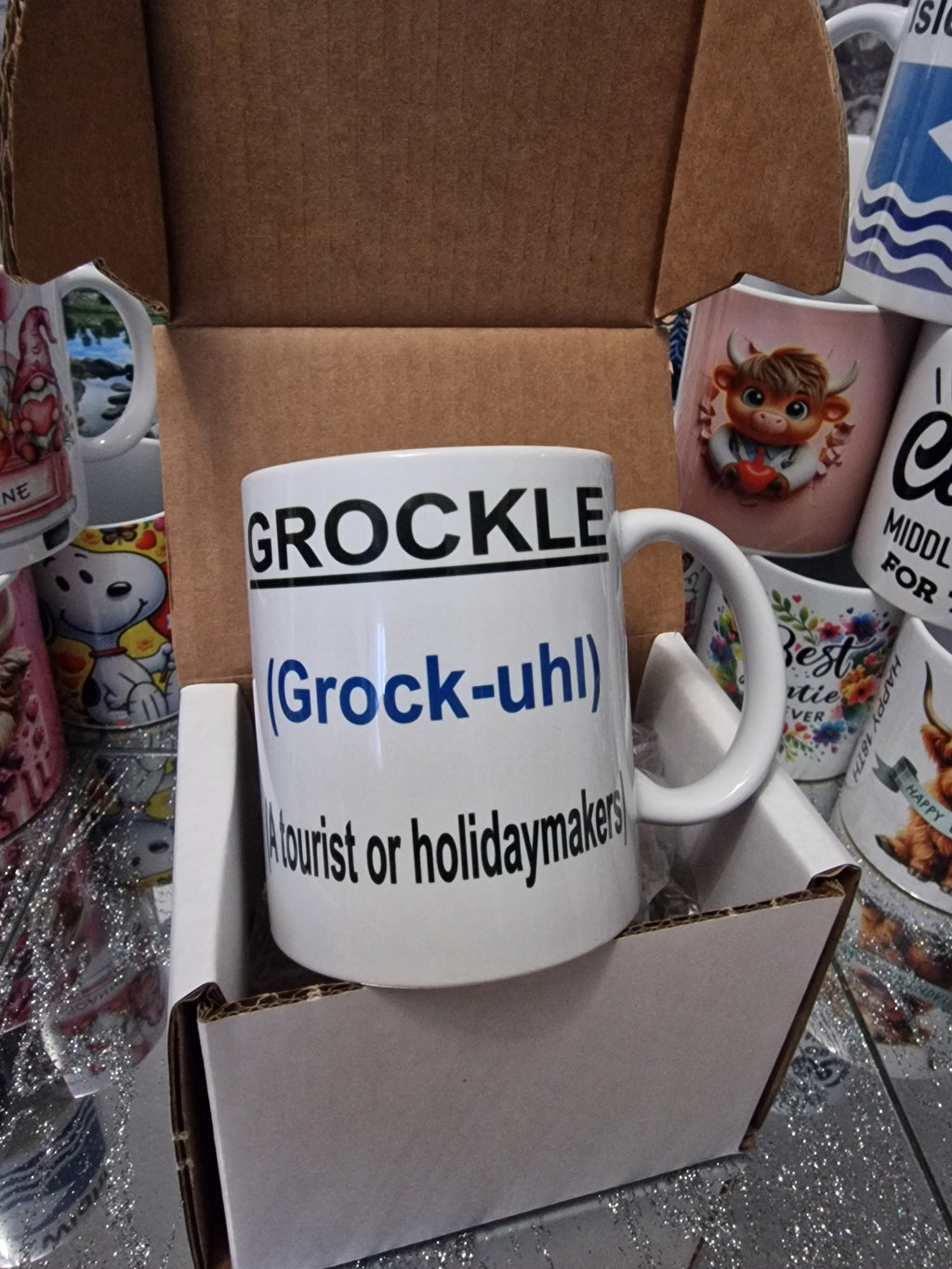 Grockle Isle of Wight dialect mug.